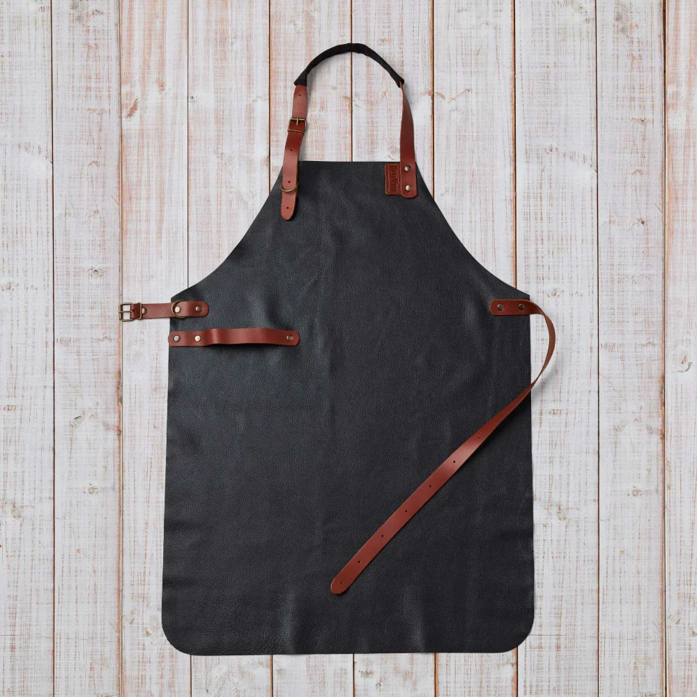 Delivita BBQ and Pizza Oven Leather Apron - Image 4