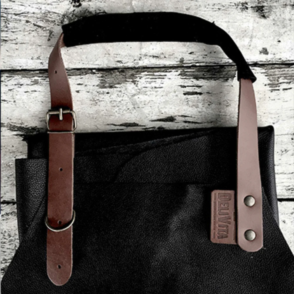 Delivita BBQ and Pizza Oven Leather Apron - Image 5