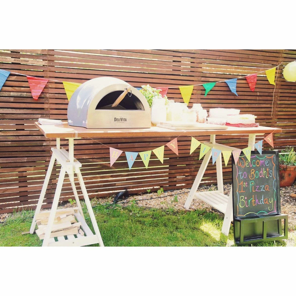 DeliVita Portable Wood Fired Pizza Oven in Bespoke Colour - Image 3