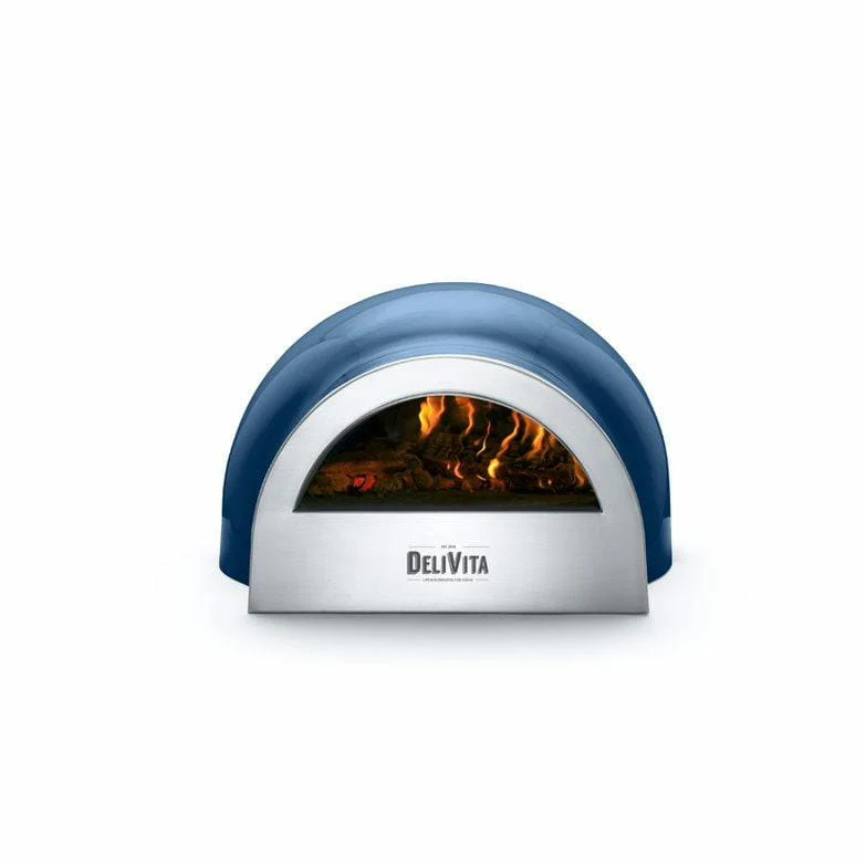 DeliVita Portable Wood Fired Pizza Oven Blue - Image 3