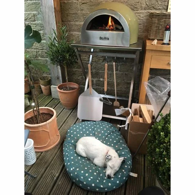 DeliVita Portable Wood Fired Pizza Oven Olive Green - Image 7