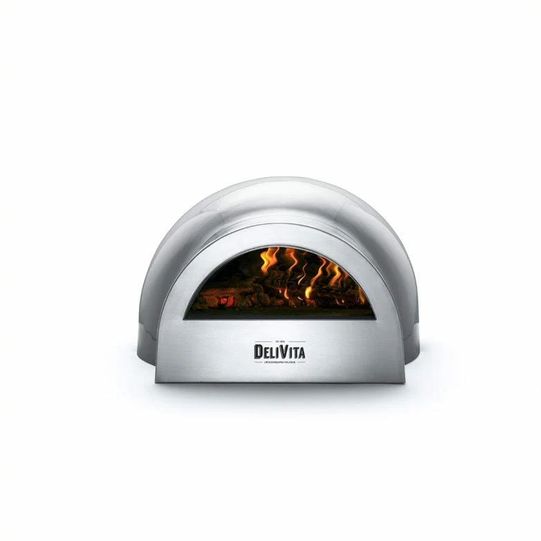 DeliVita Portable Wood Fired Pizza Oven Grey - Image 4