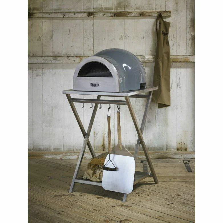 DeliVita Portable Wood Fired Pizza Oven Grey - Image 7
