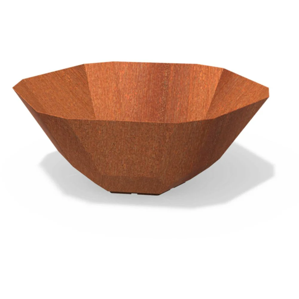Dipott Facet Corten Steel Planters - Image 7
