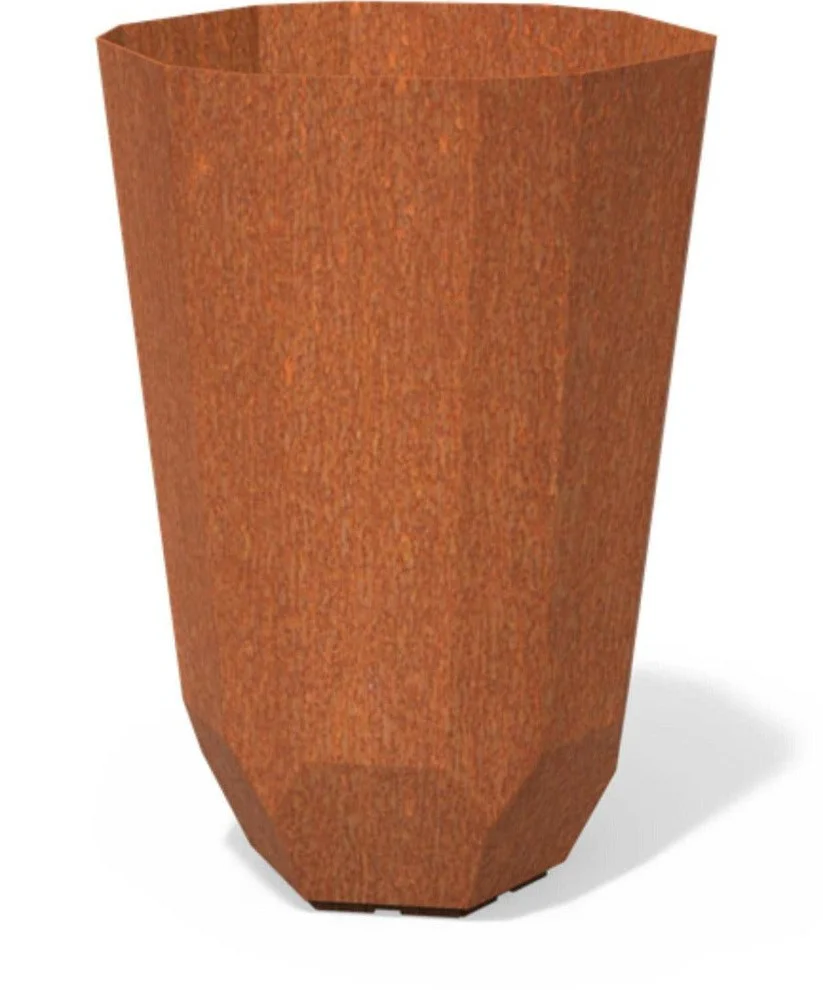 Dipott Facet Corten Steel Planters - Image 8