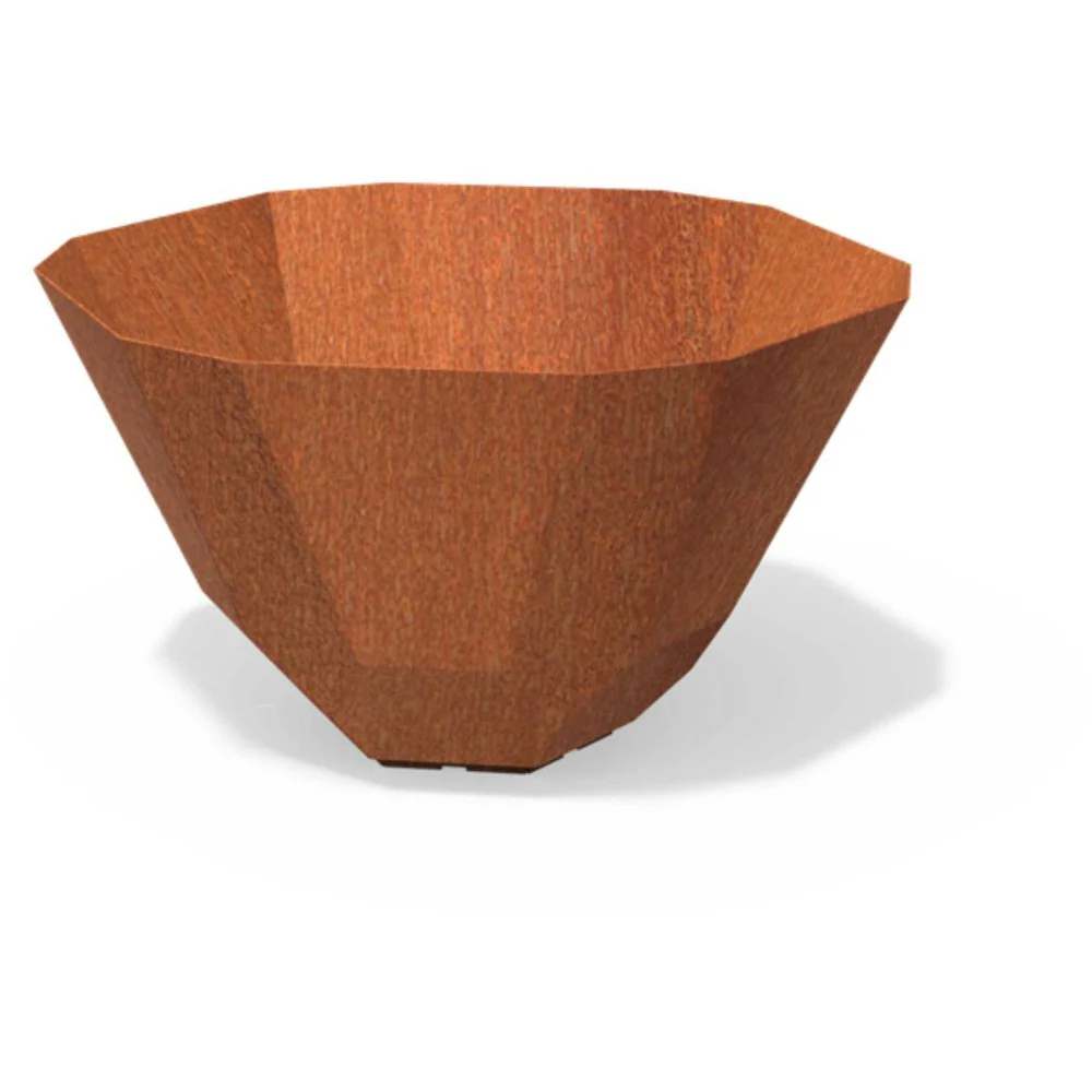 Dipott Facet Corten Steel Planters - Image 9