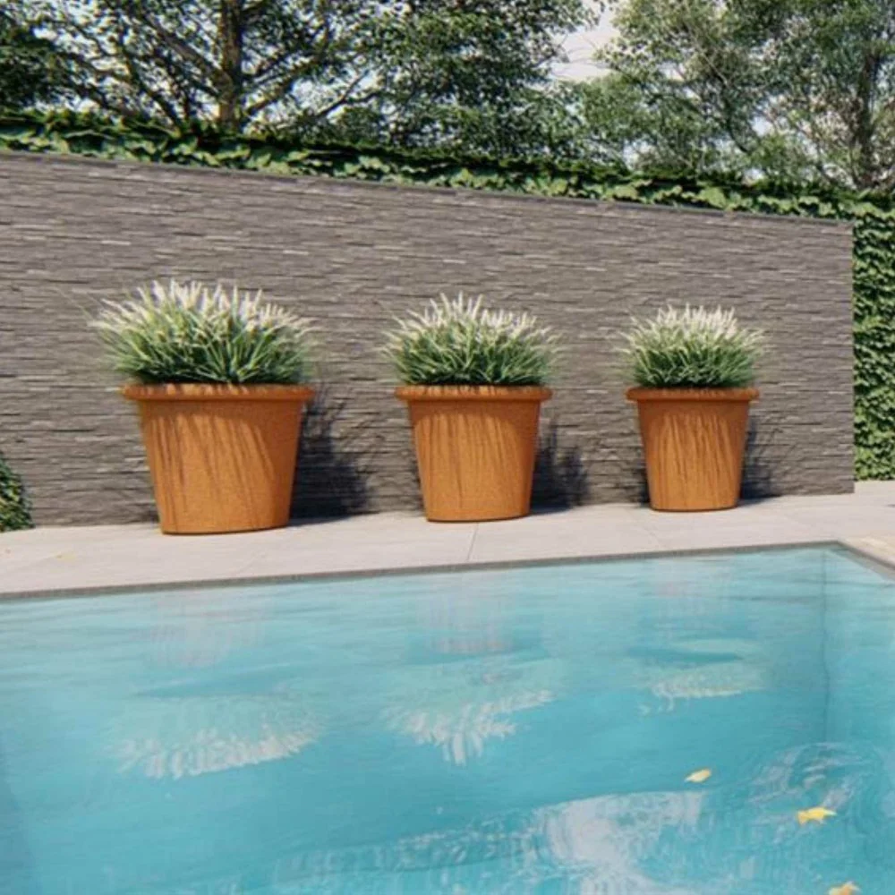 Dipott Tube Corten Steel Planters - Image 5