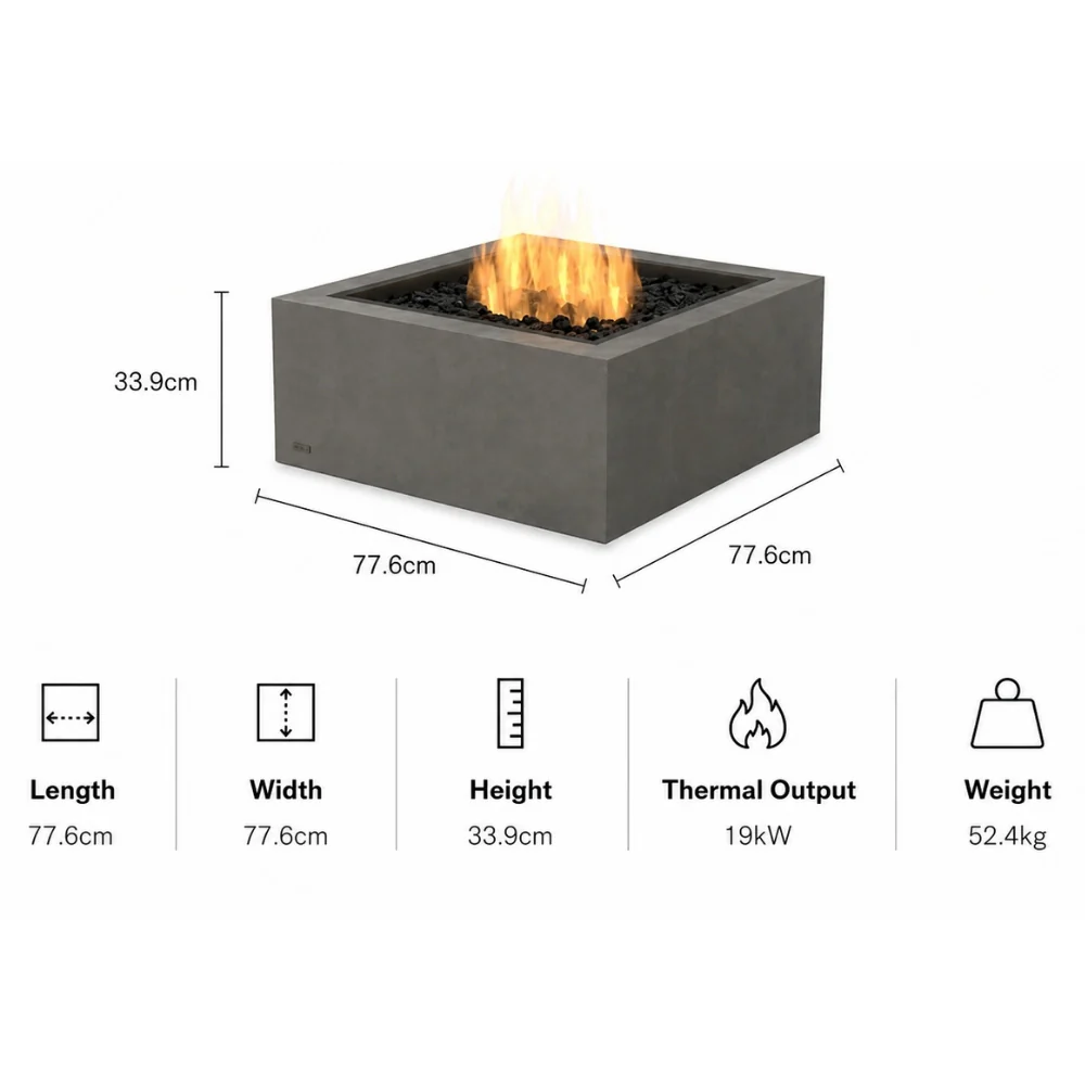 EcoSmart Fire Base 30 Gas Fire Table - Image 10