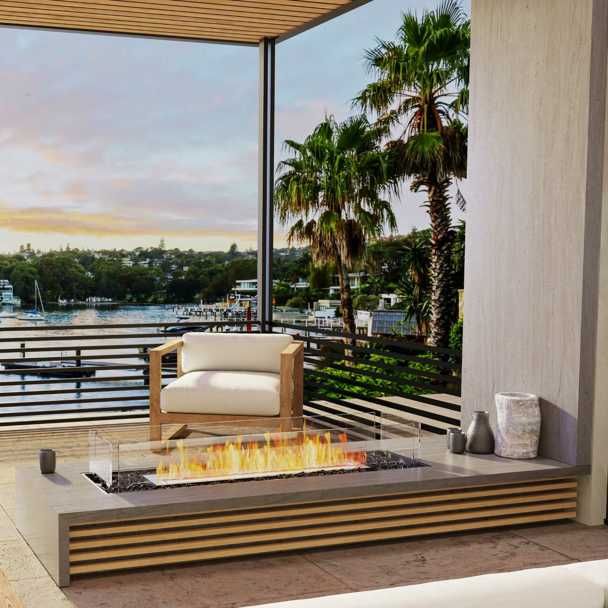 EcoSmart Fire Bench Bioethanol Fireplace - Image 4
