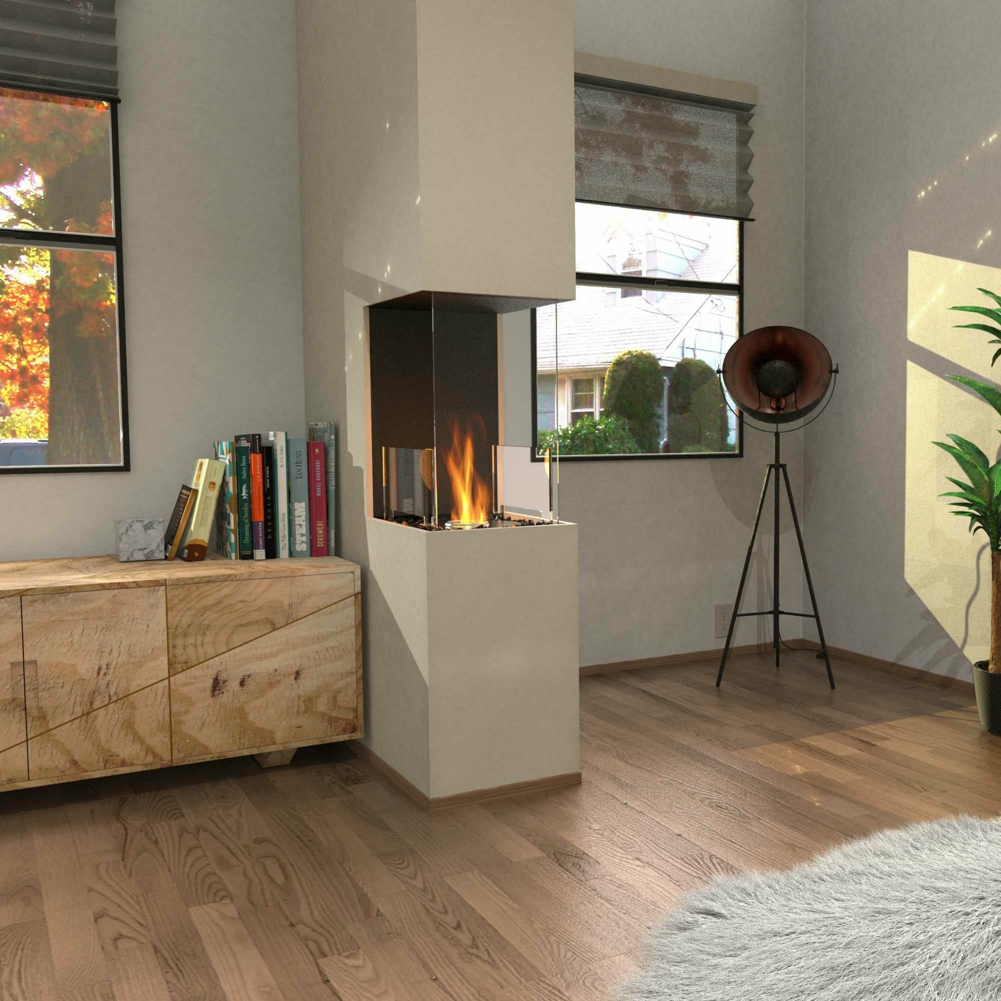 EcoSmart Fire Peninsula Bioethanol Fireplace - Image 4
