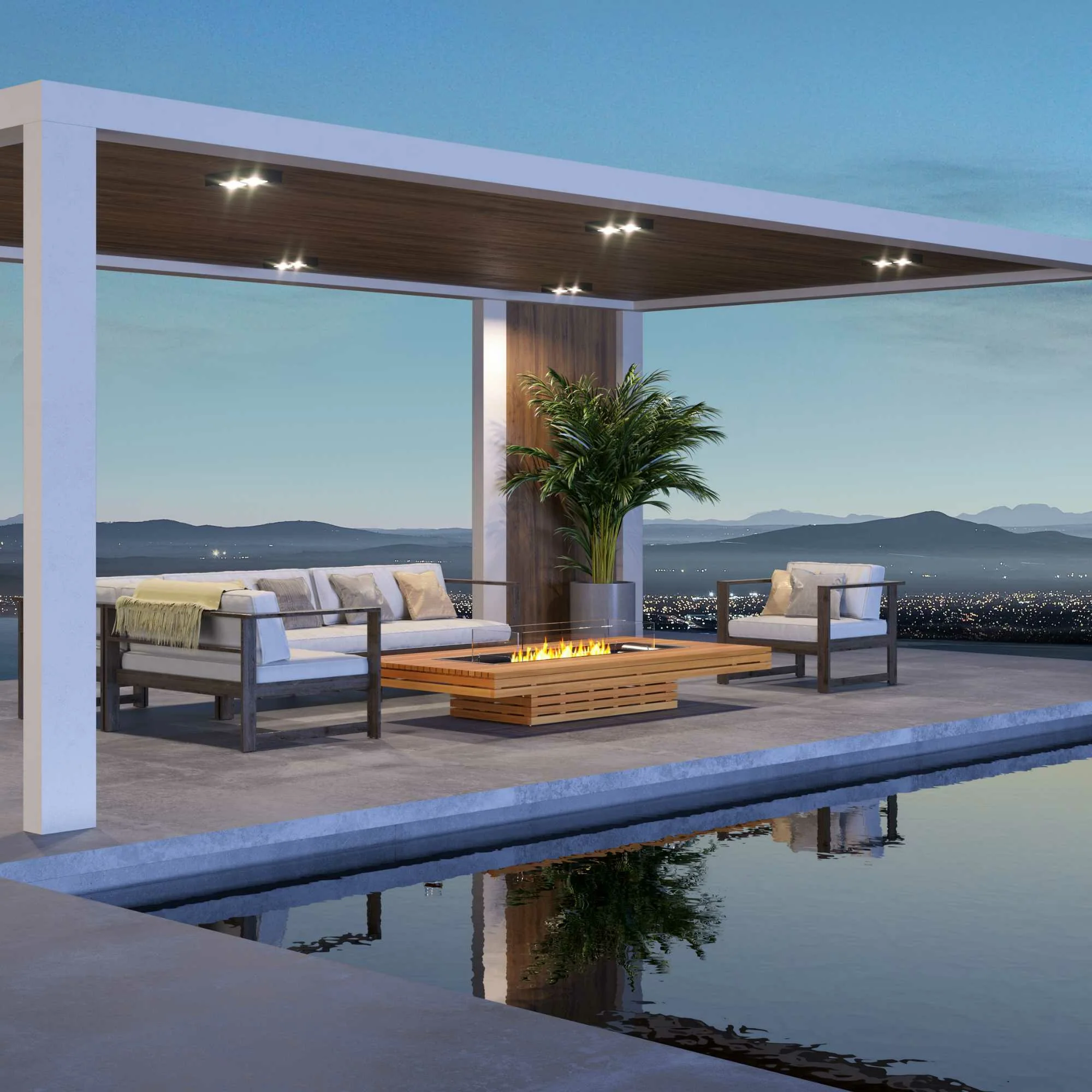 EcoSmart Fire Gin 90 Low Bioethanol Fire Table - Image 3
