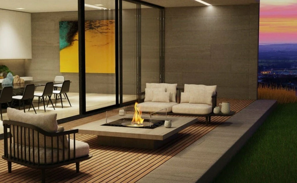 EcoSmart Fire Square 22 Bioethanol Burner Fire Pit Insert - Image 3