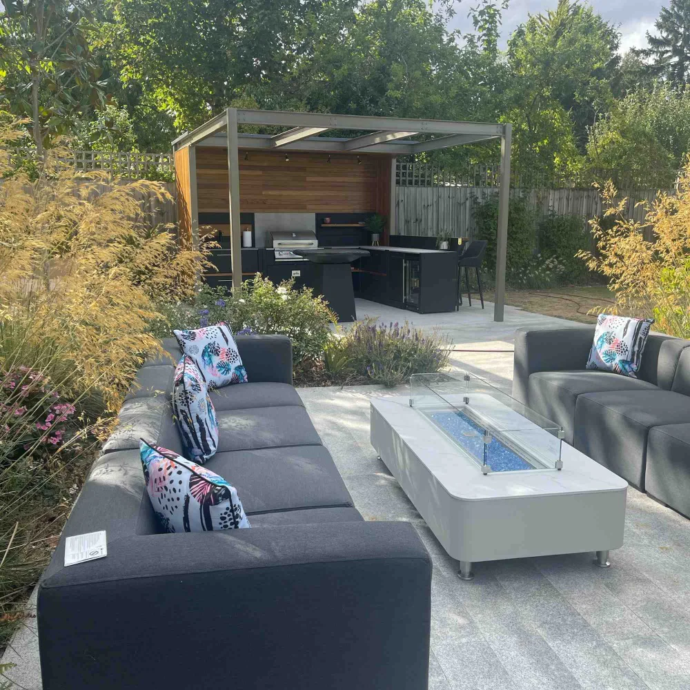 Elementi Fire Athens Porcelain Marble Gas Fire Pit - Image 2