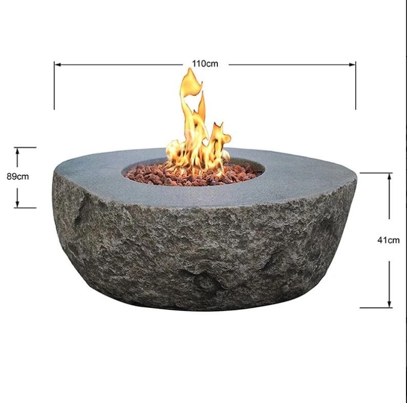 Elementi Fire Boulder Fire Pit Table - Image 11