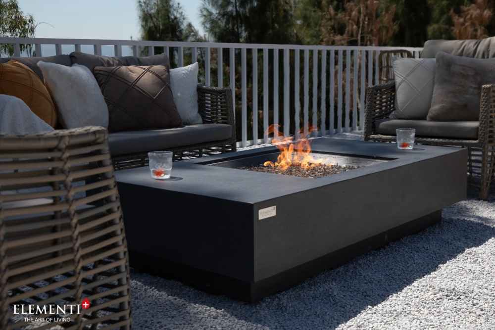 Elementi Fire Cannes Gas Fire Pit Table - Image 11