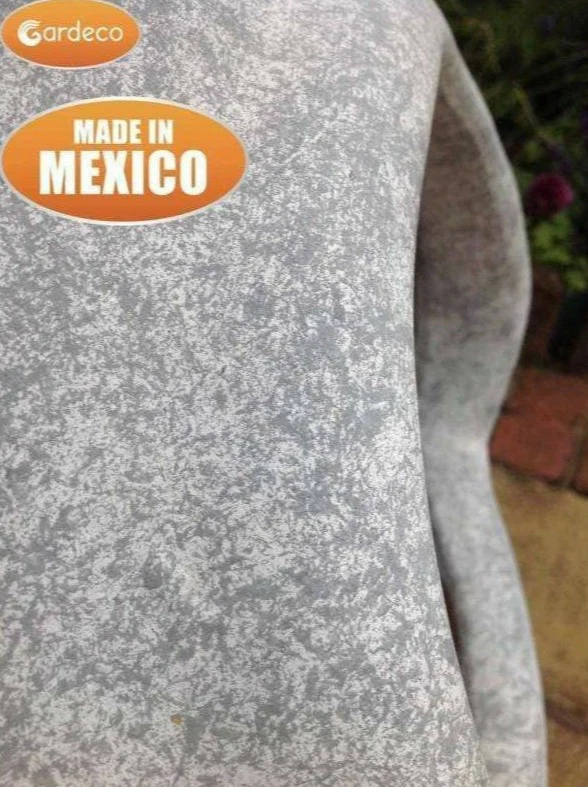 Gardeco Ellipse XL Mexican Clay Chimenea in Grey - Image 3