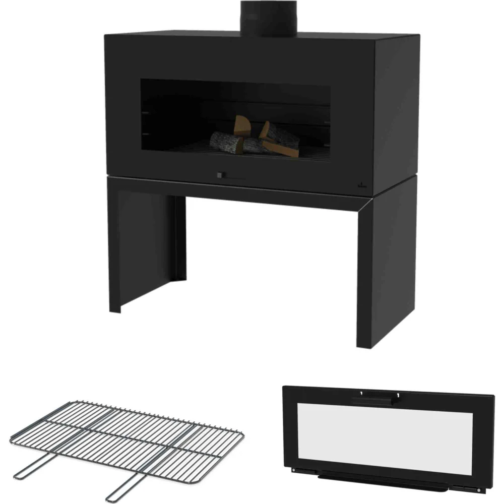 Adezz Forno Enok Outdoor Fireplace in Corten Steel - Image 7