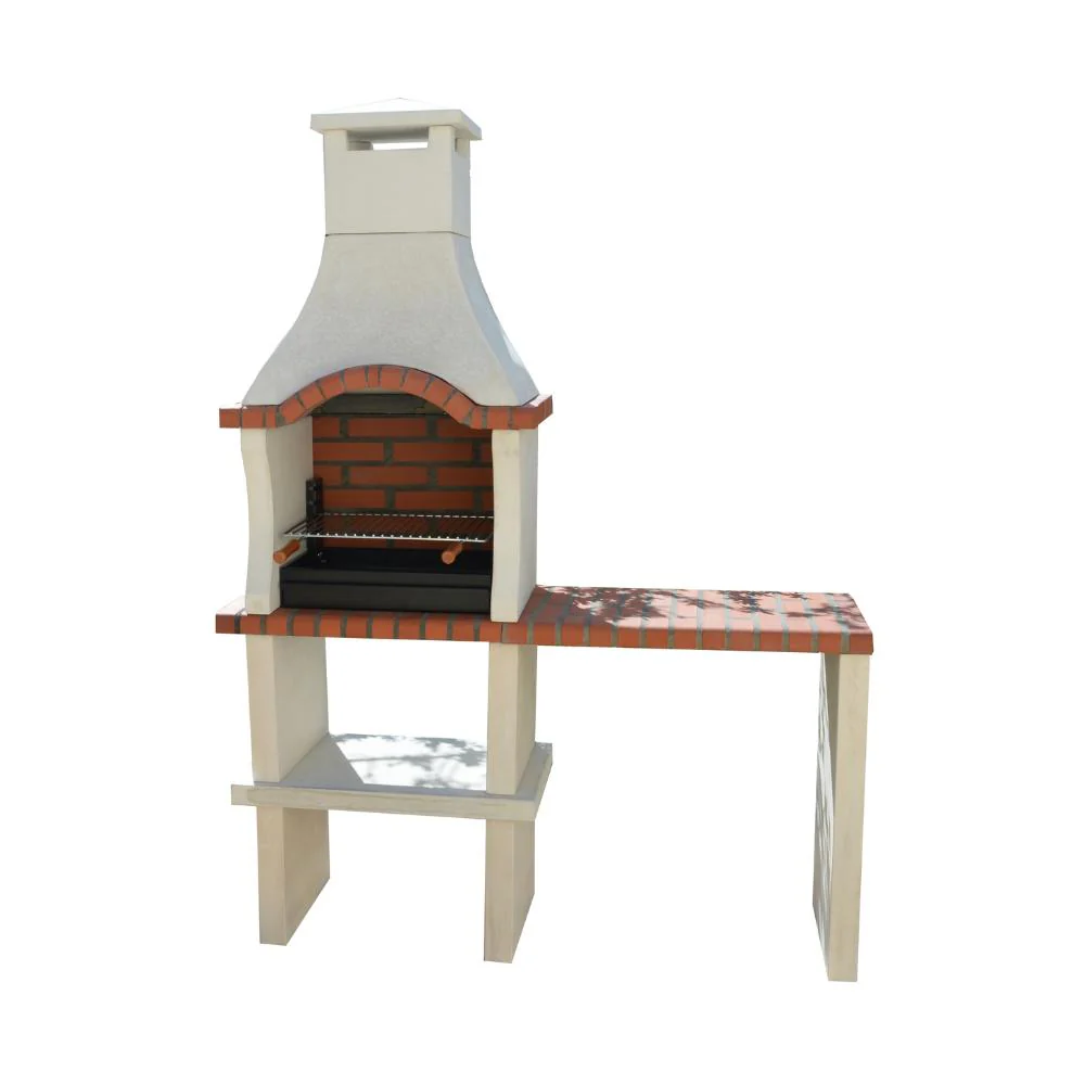 XclusiveDecor Somerset Charcoal Barbecue with Side Table - Image 2