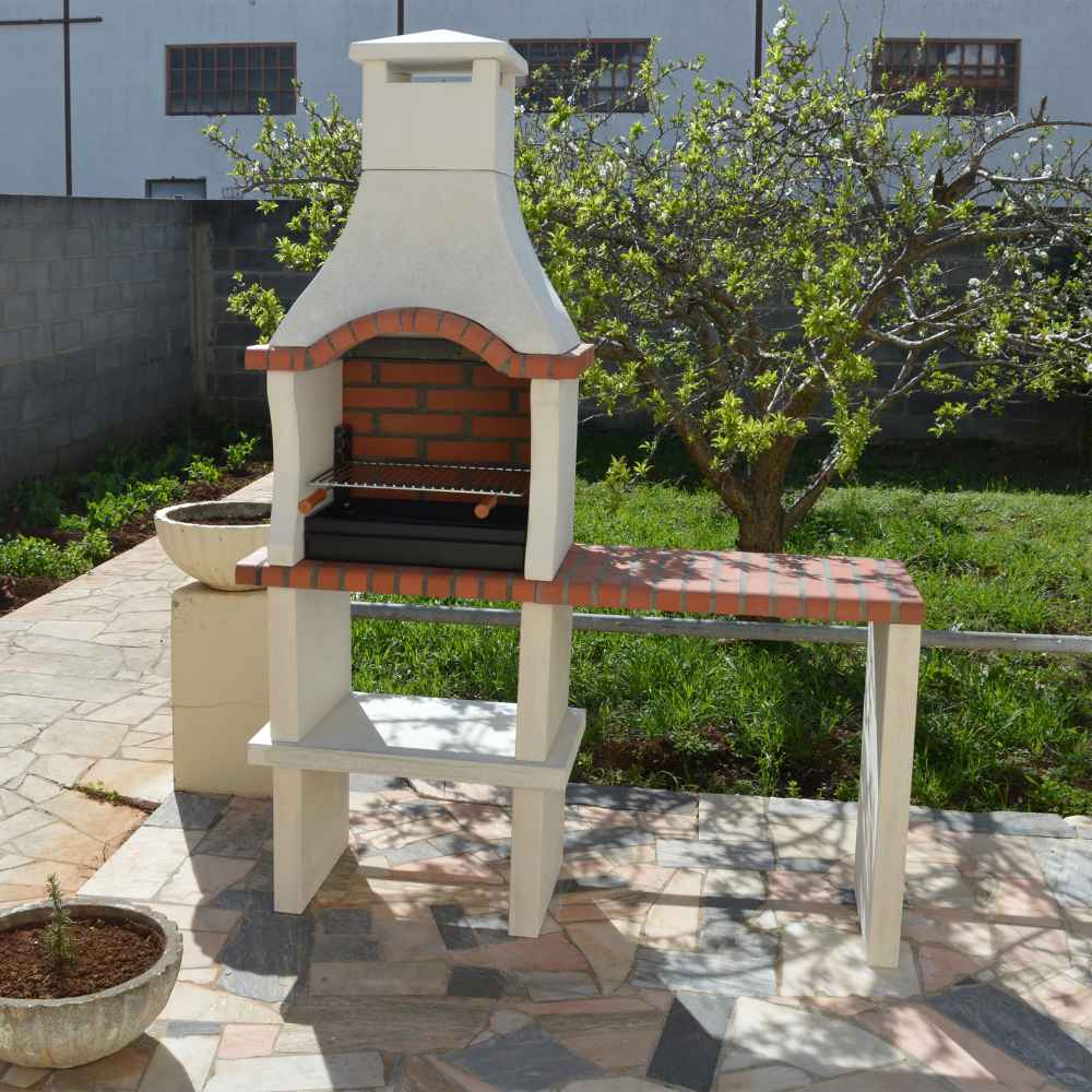 XclusiveDecor Somerset Charcoal Barbecue with Side Table - Image 4