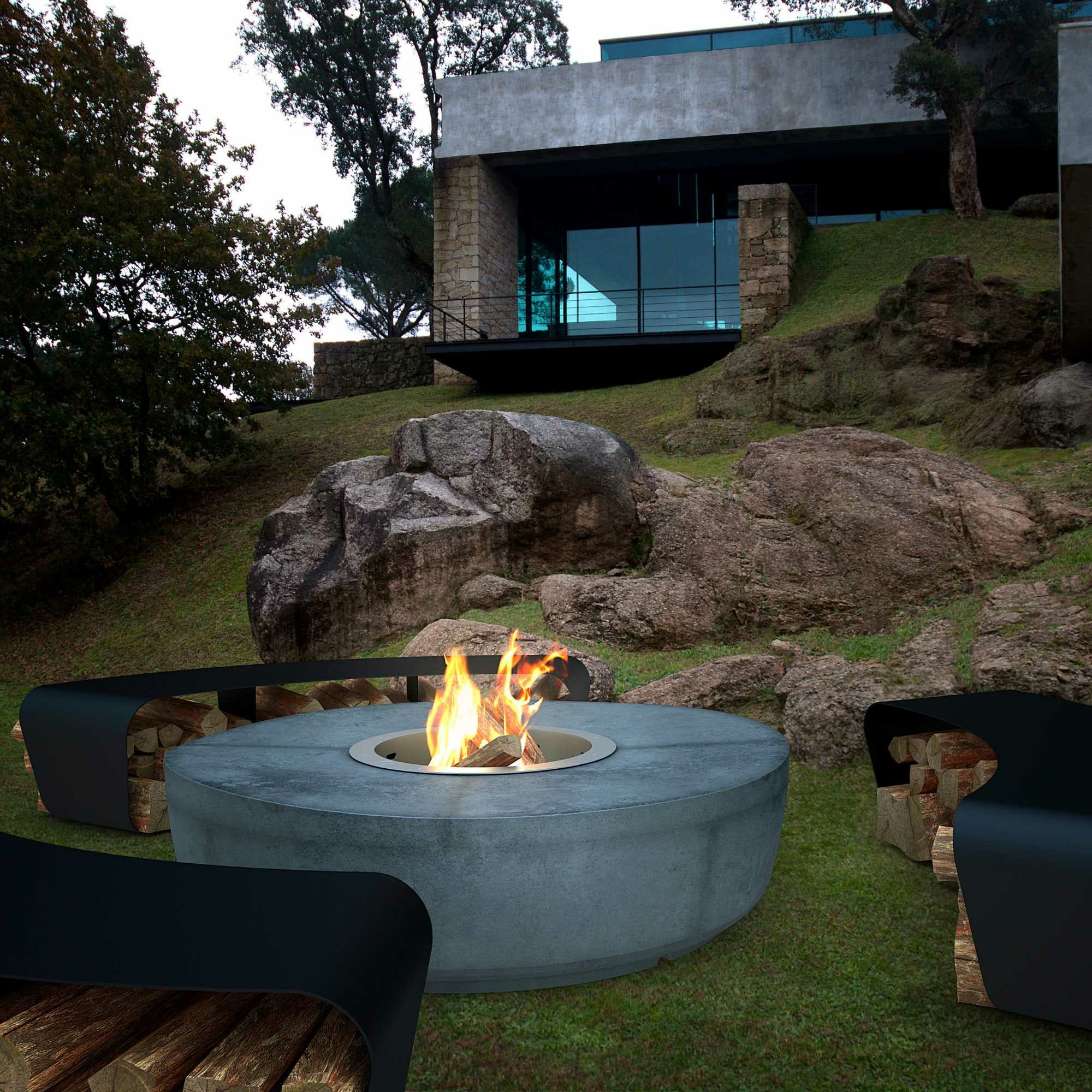 GlammFire Zarzuela Fire Pit and BBQ Grill - Image 8