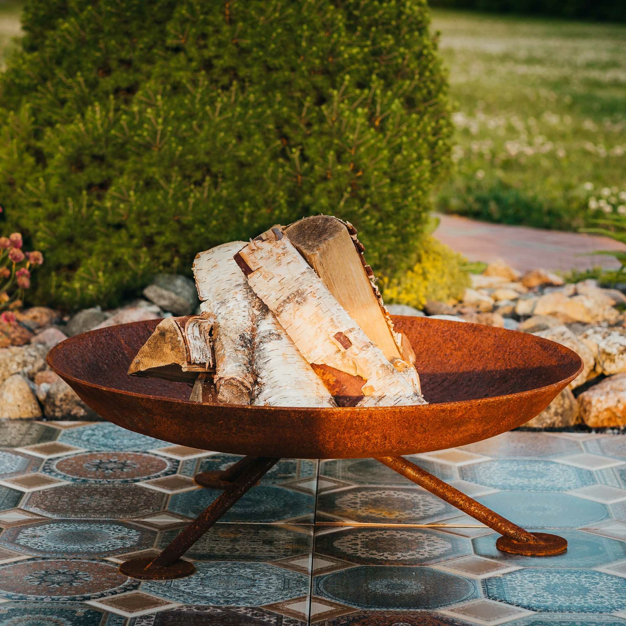 GrillSymbol Alta Corten Steel Fire Pit