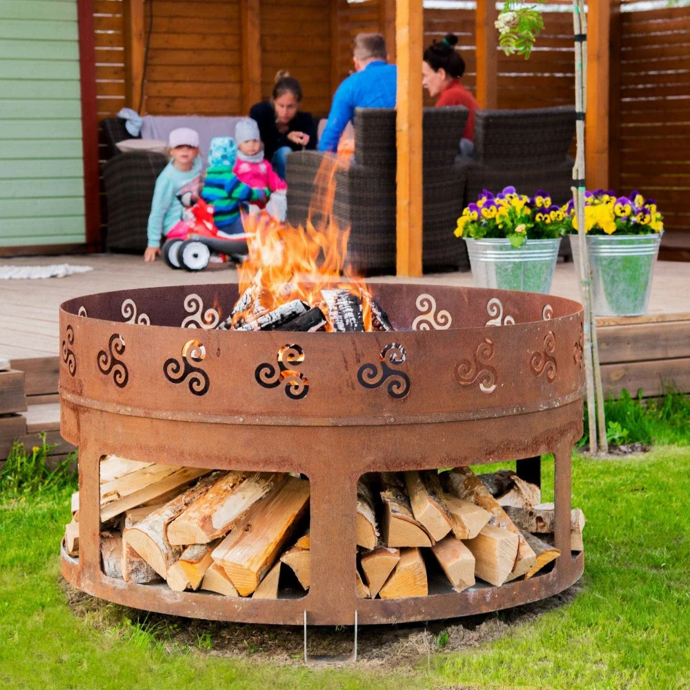 GrillSymbol Antigo Corten Steel Fire Pit - Image 4