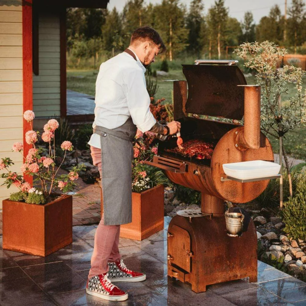 GrillSymbol Smoky Beast Corten BBQ Smoker and Smoker Grill - Image 14