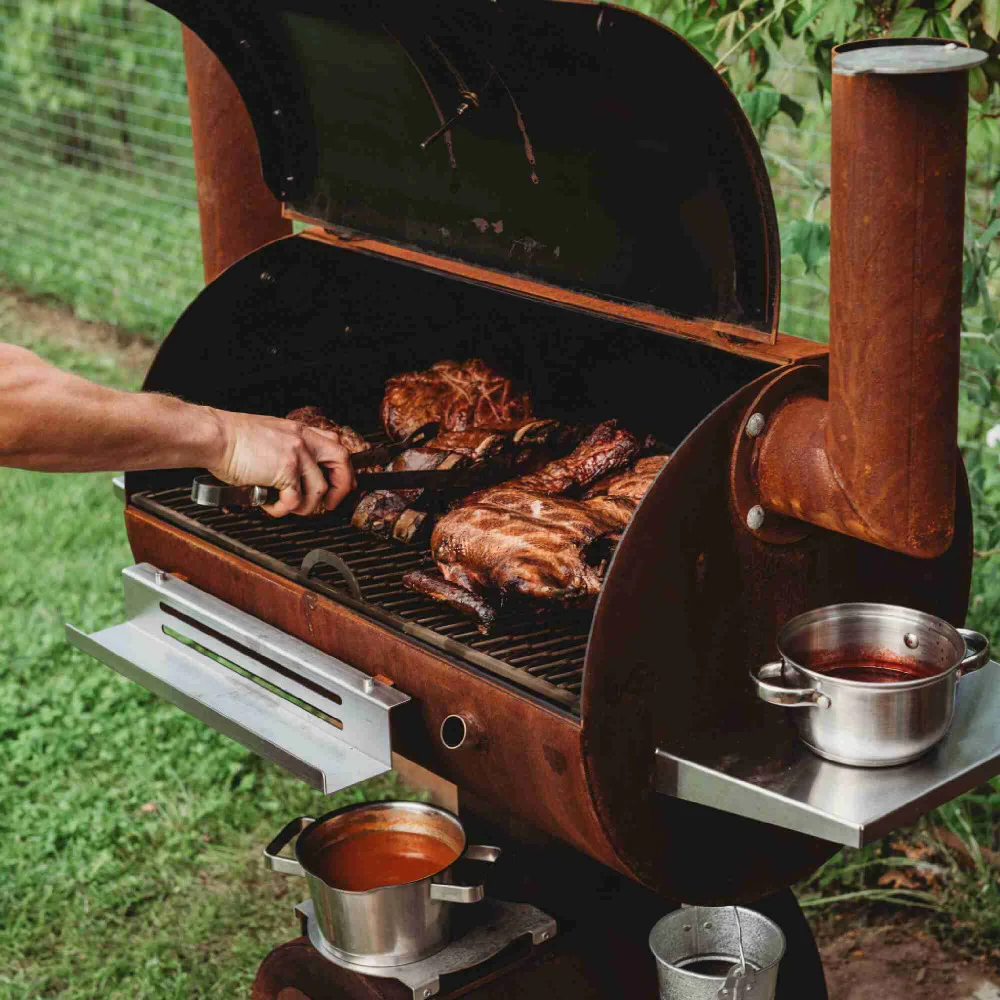 GrillSymbol Smoky Beast Corten BBQ Smoker and Smoker Grill - Image 6