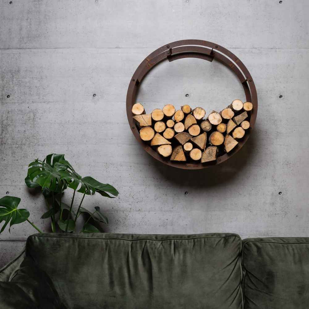 GrillSymbol Bern Corten Steel Wood Storage - Image 7