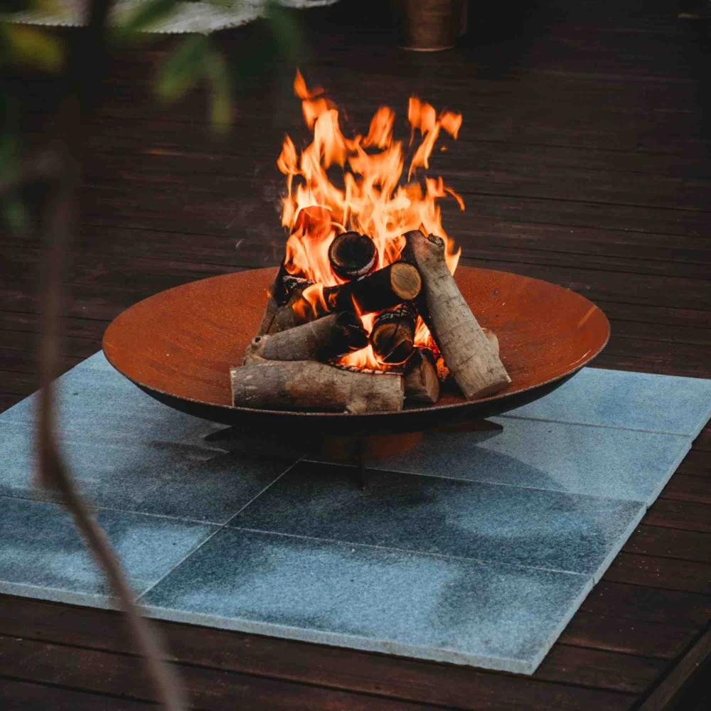GrillSymbol Chiaro Fire Pit in Durable Corten Steel 67cm - Image 6