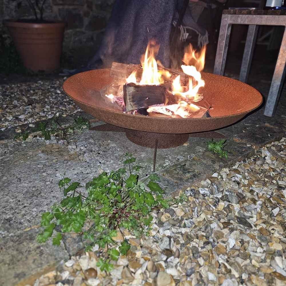 GrillSymbol Chiaro Fire Pit in Durable Corten Steel 67cm - Image 7