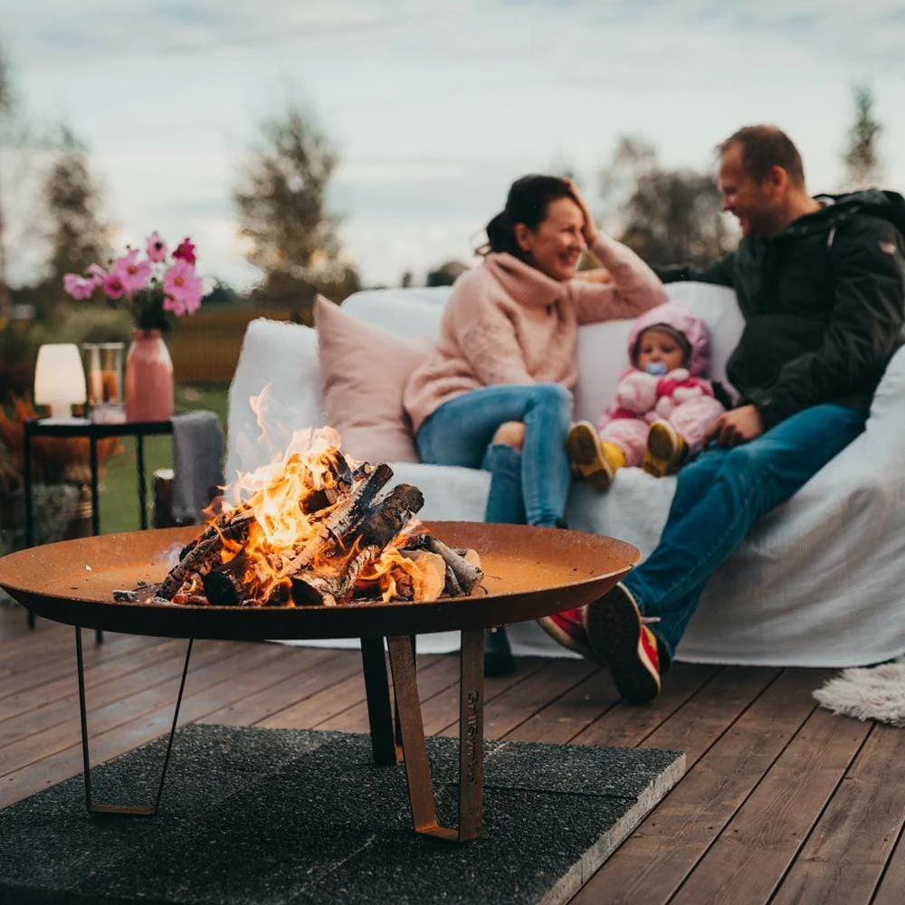 GrillSymbol Elegante XL Fire Pit Corten Steel 95cm - Image 3