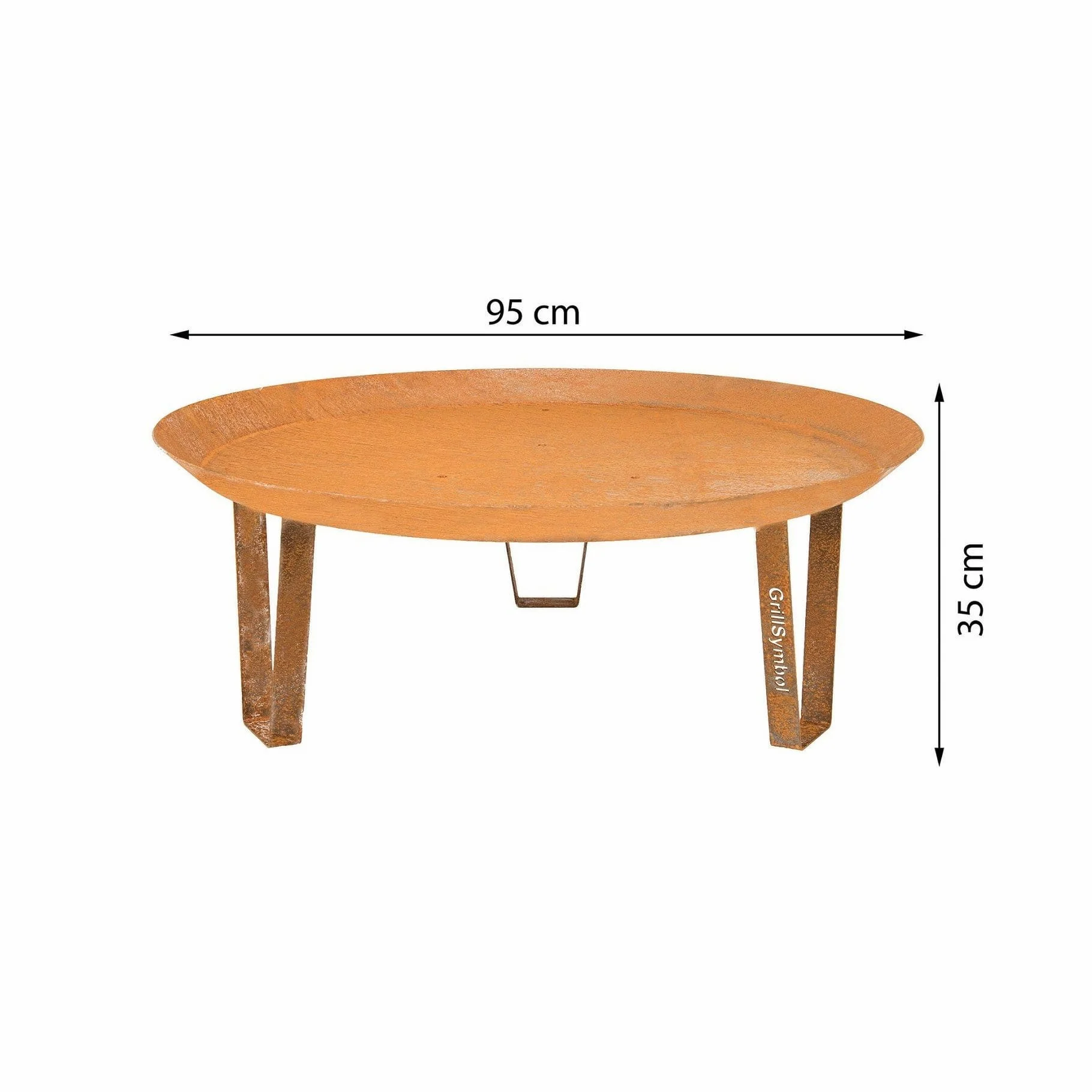 GrillSymbol Elegante XL Fire Pit Corten Steel 95cm - Image 5
