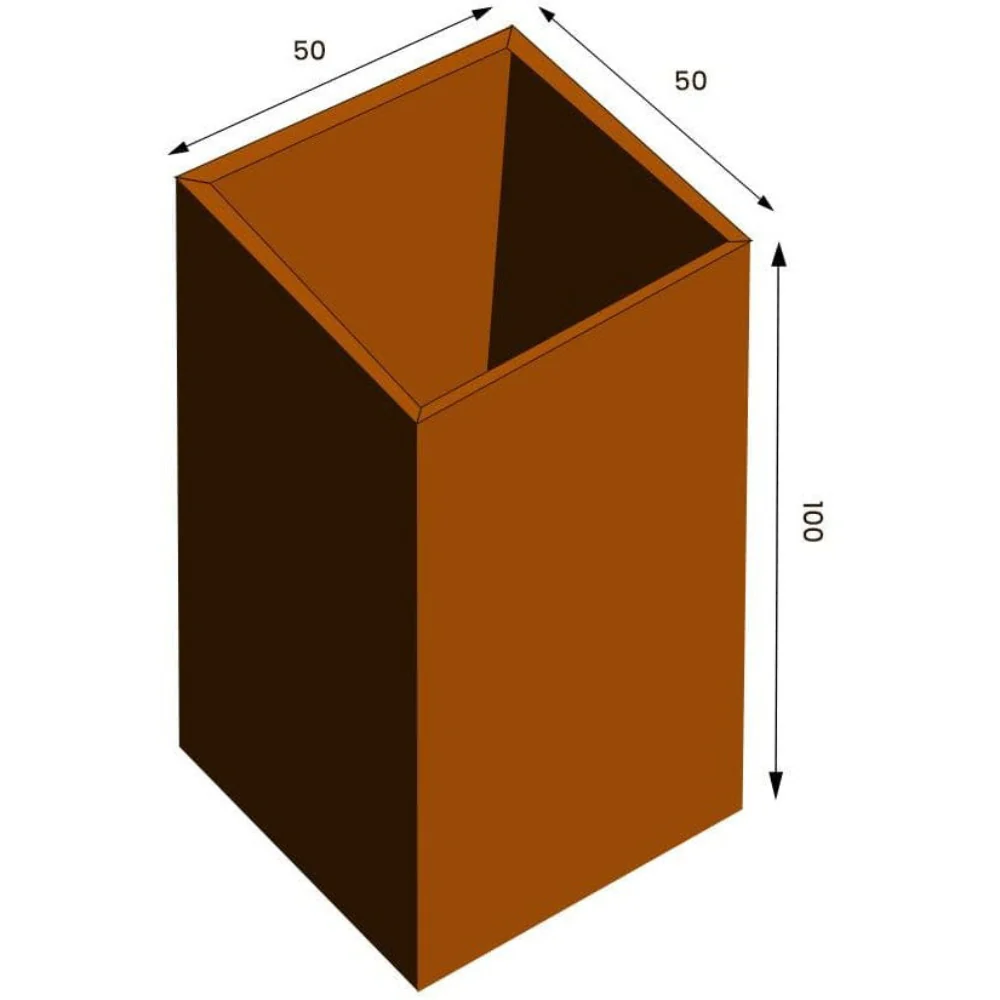 GrillSymbol Manhattan Corten Planter Set of 2 - Image 6