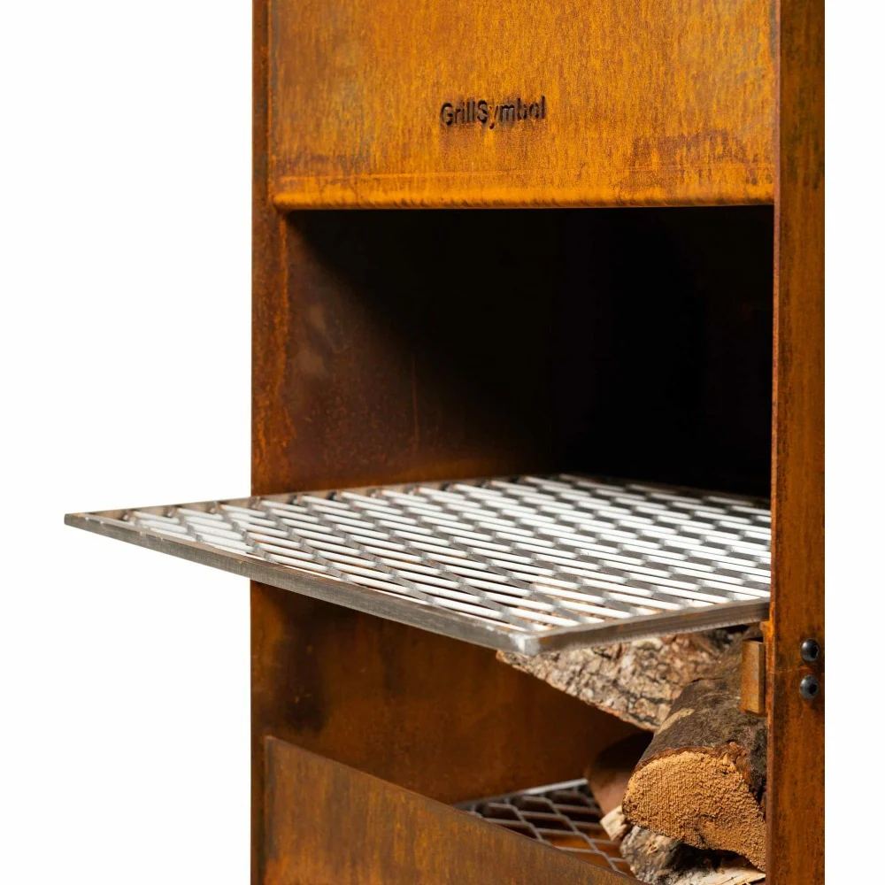 GrillSymbol Enzo Corten Steel Outdoor Fireplace - Image 4