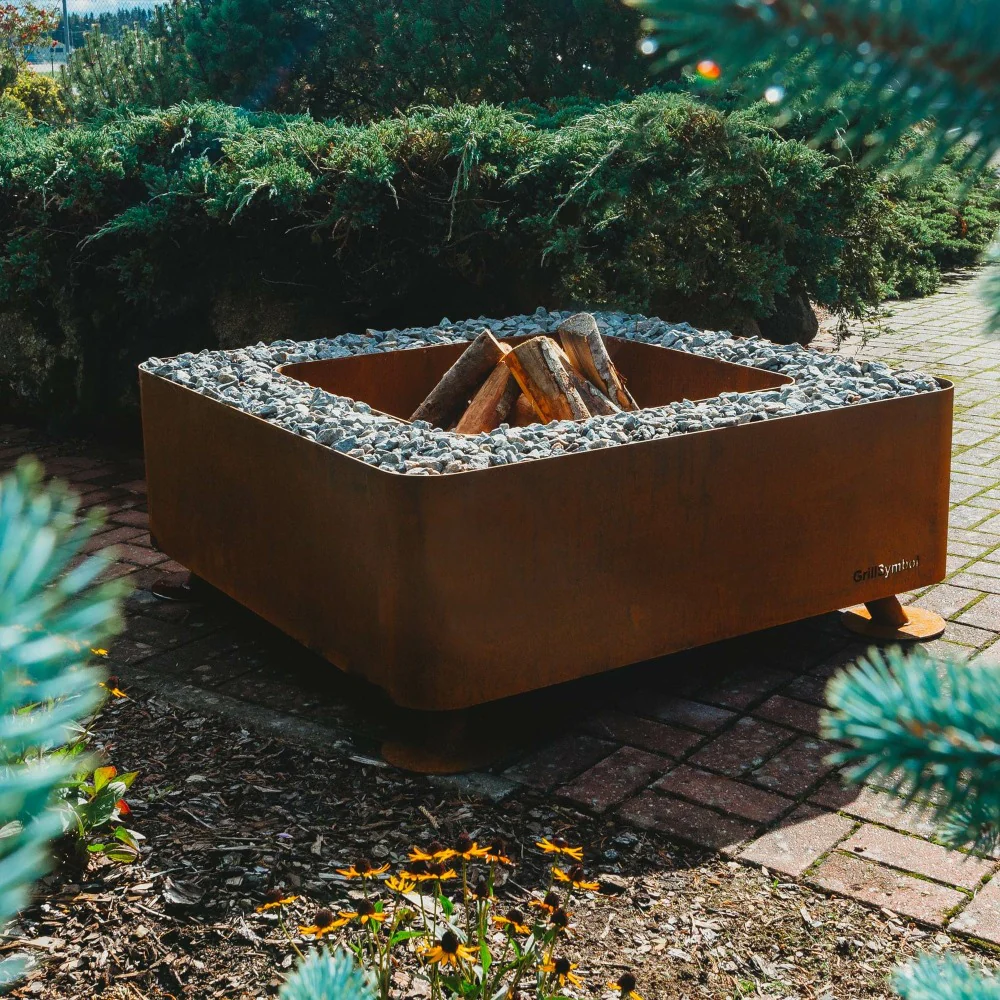 GrillSymbol Fogo Fire Pit Corten Steel 120cm - Image 3