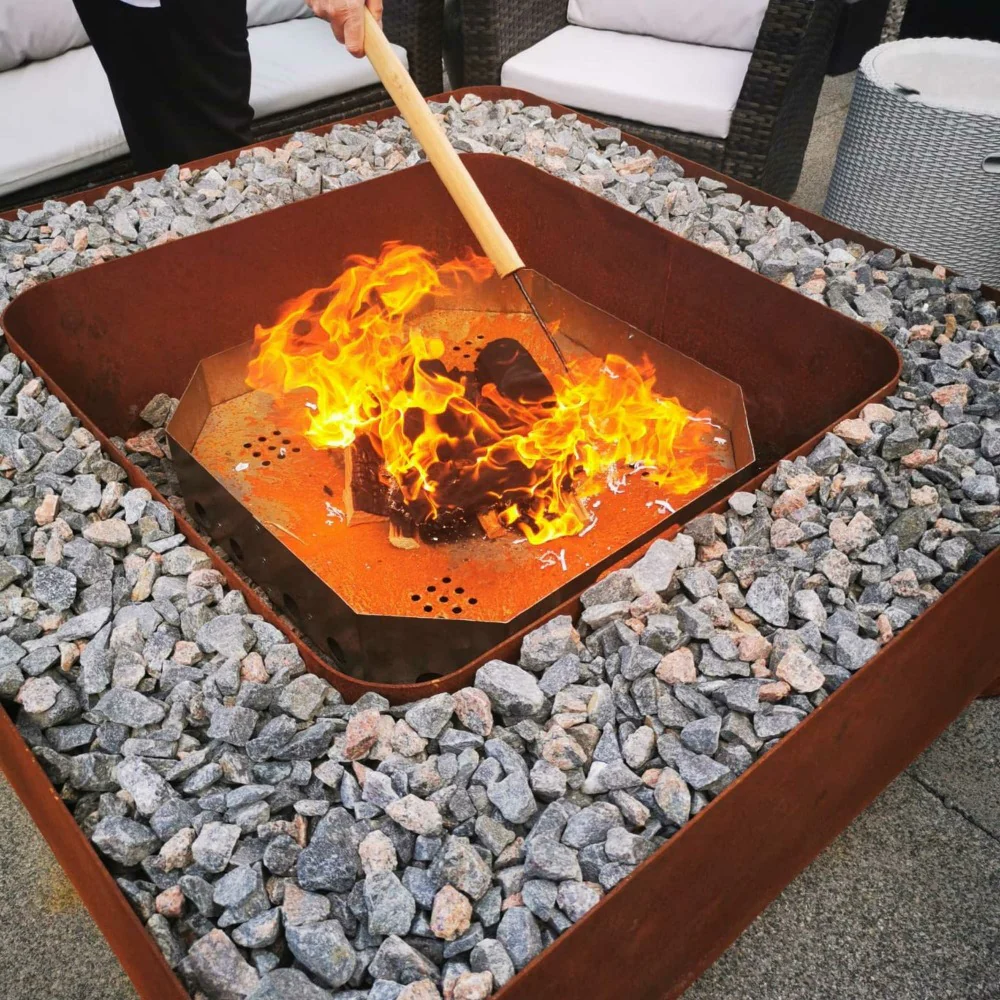 GrillSymbol Fogo Fire Pit Corten Steel 120cm - Image 5
