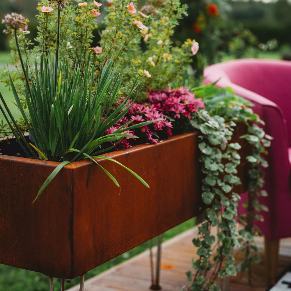 GrillSymbol Freja Smart Corten Steel Planter - Image 3