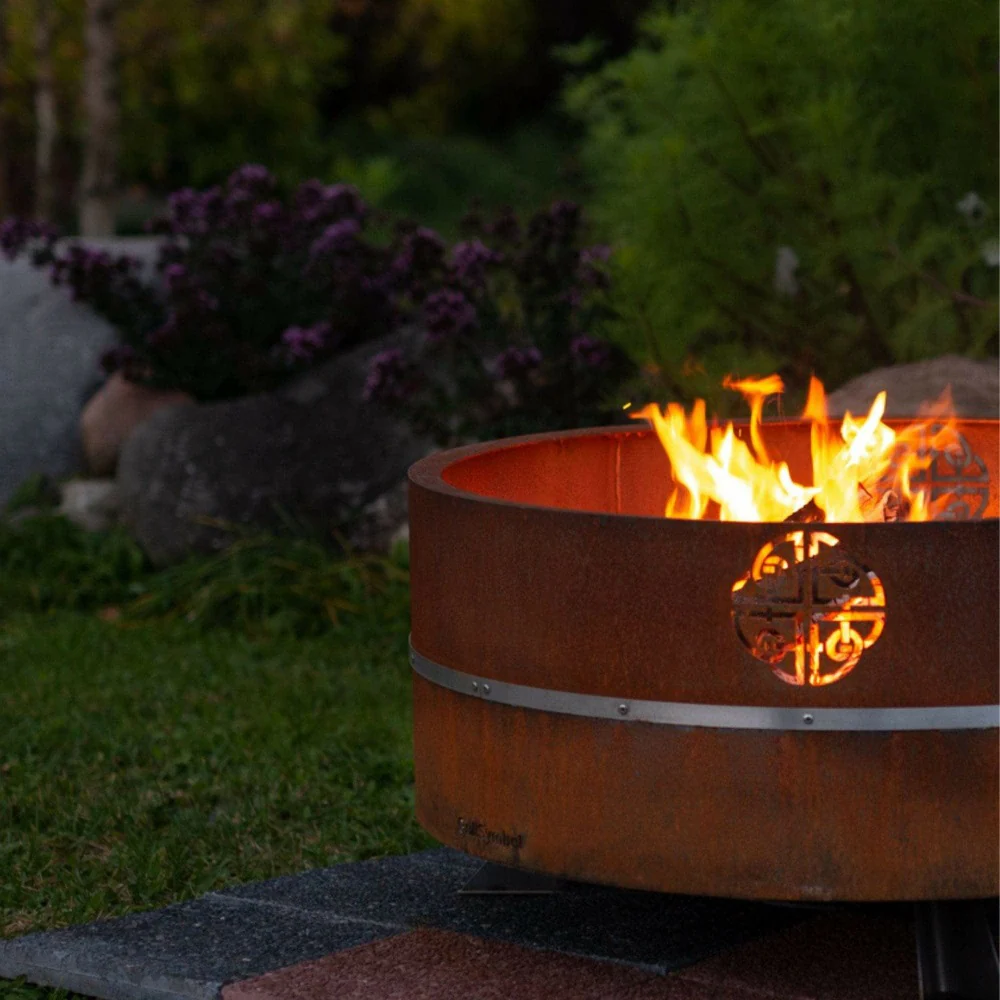 GrillSymbol Lucas Fire Bowl Corten Steel 95cm - Image 3
