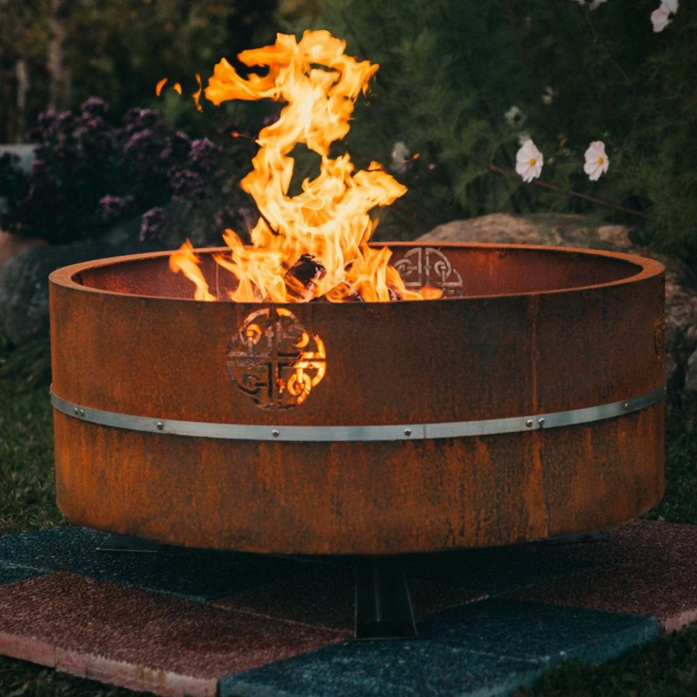 GrillSymbol Lucas Fire Bowl Corten Steel 95cm - Image 4