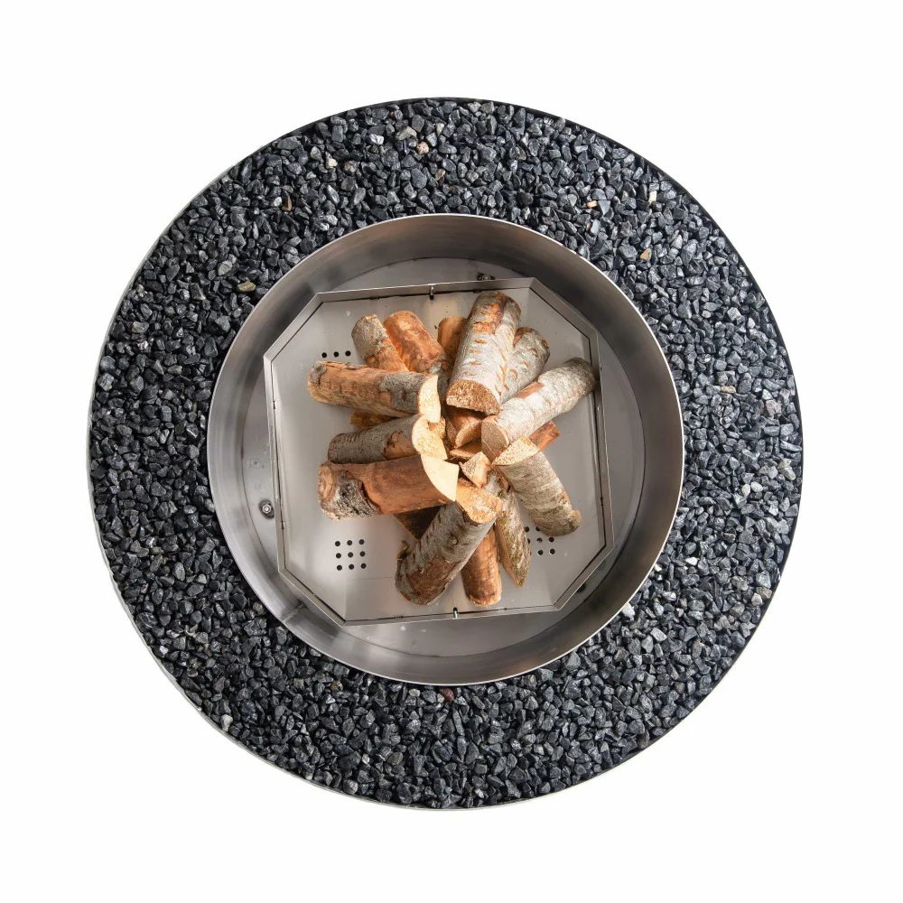 GrillSymbol Luna Silver Fire Pit Stainless Steel 119cm - Image 10