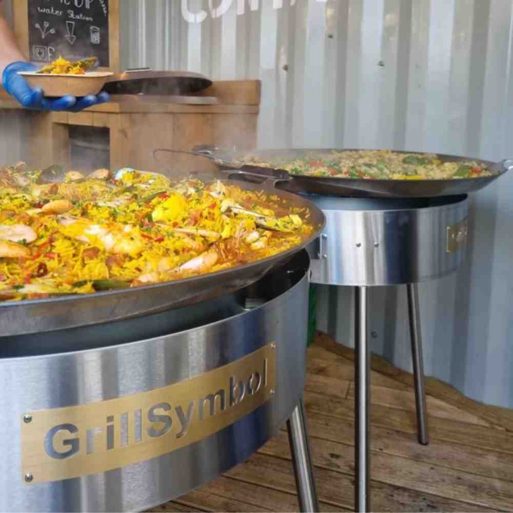 GrillSymbol PRO-720 inox Outdoor Paella Gas Pan Set - Image 4