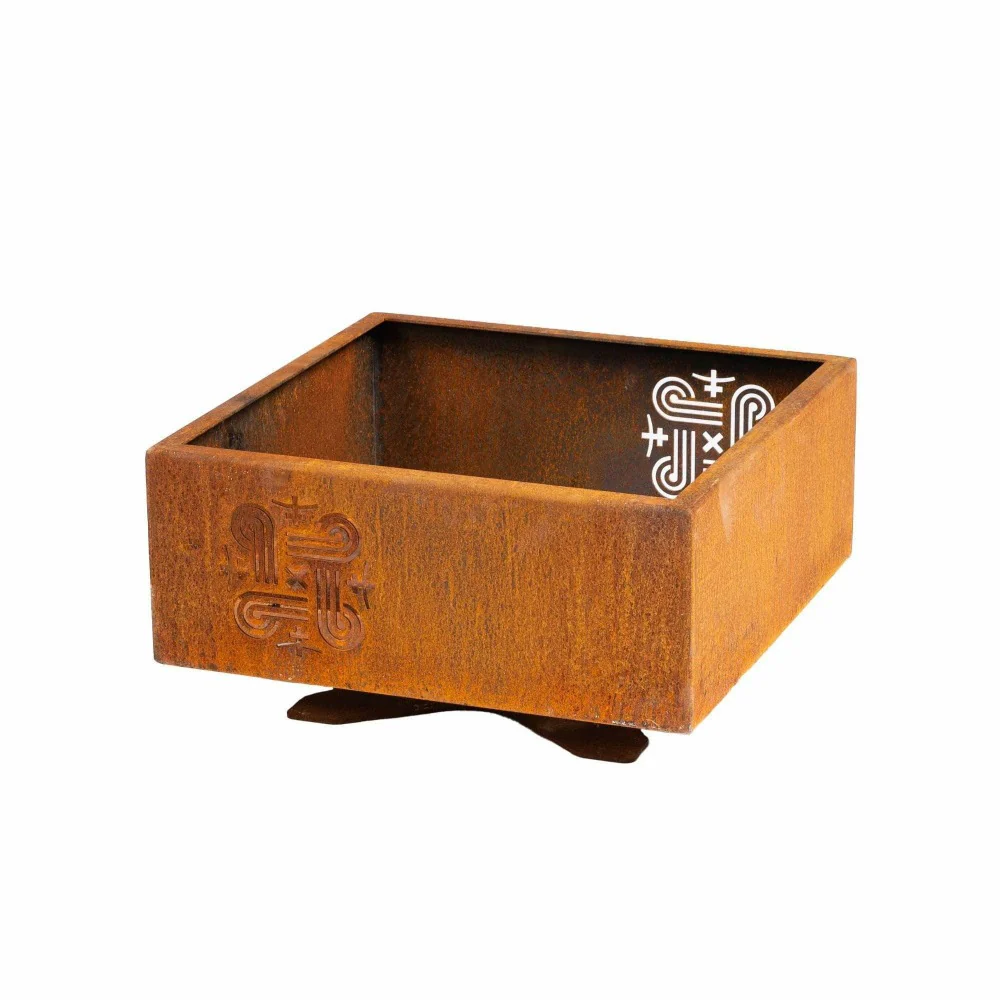 GrillSymbol Piazza Corten Steel Fire Pit - Image 3