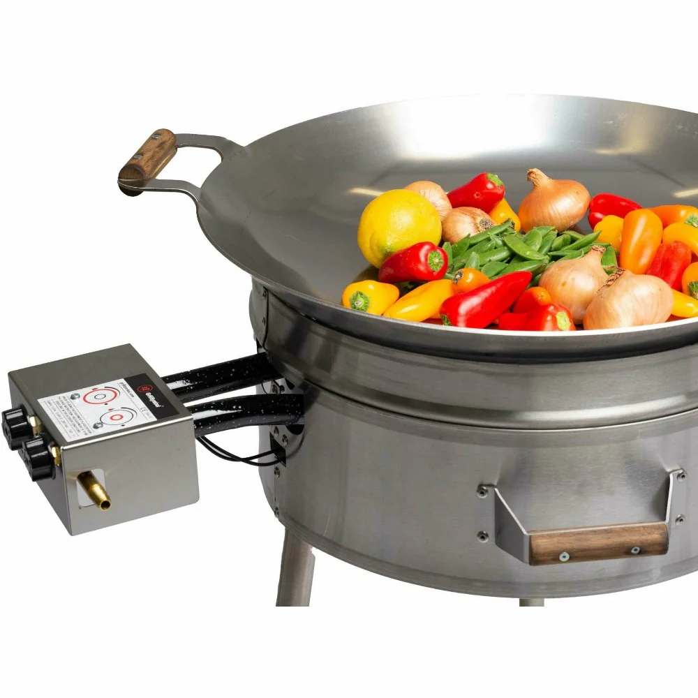 GrillSymbol Outdoor Wok Gas Pan Sets in Four Sizes - Image 4