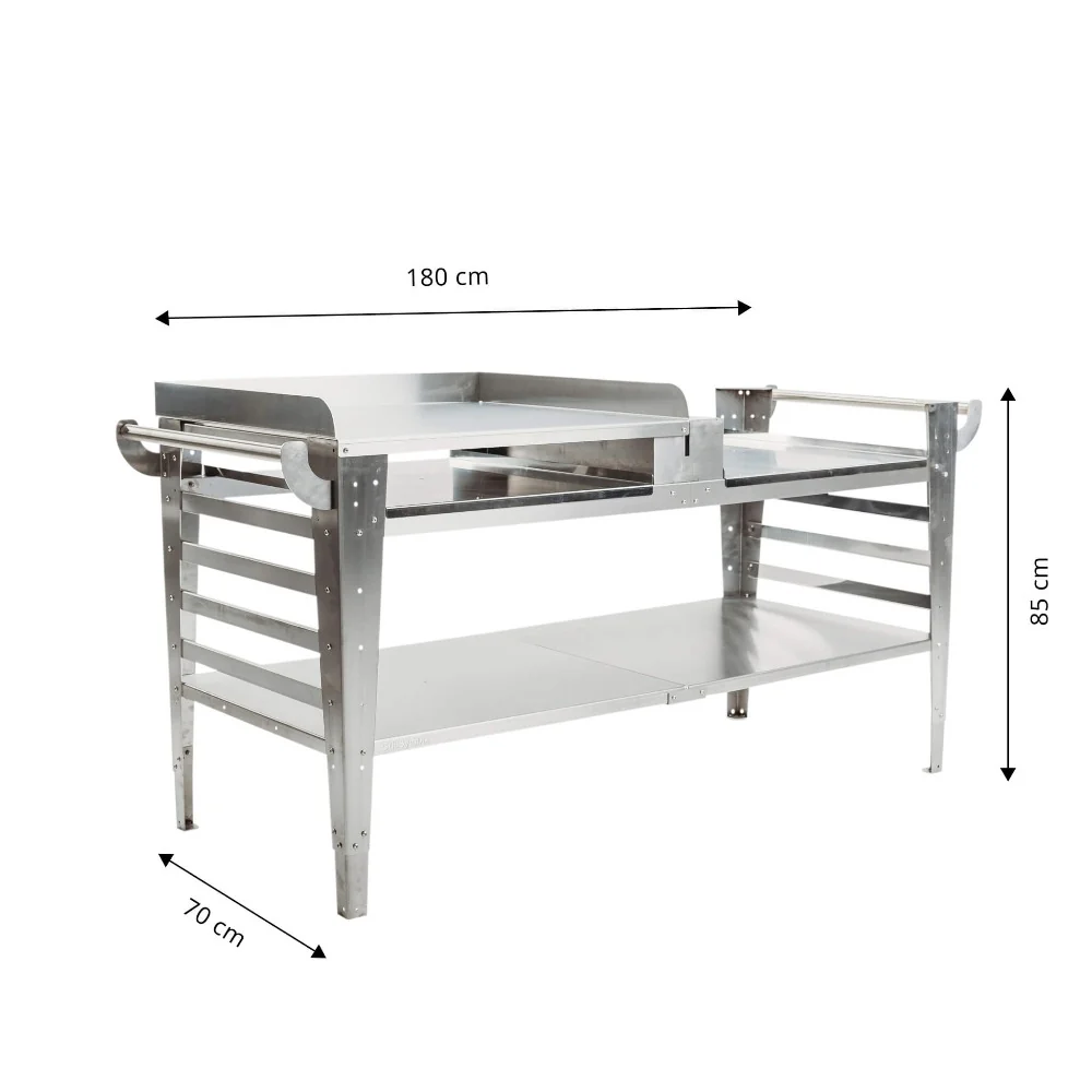 GrillSymbol Baso XL Stainless Steel Side Table - Image 3