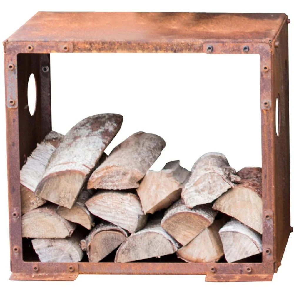 GrillSymbol WoodStock Corten Firewood Rack - Image 5