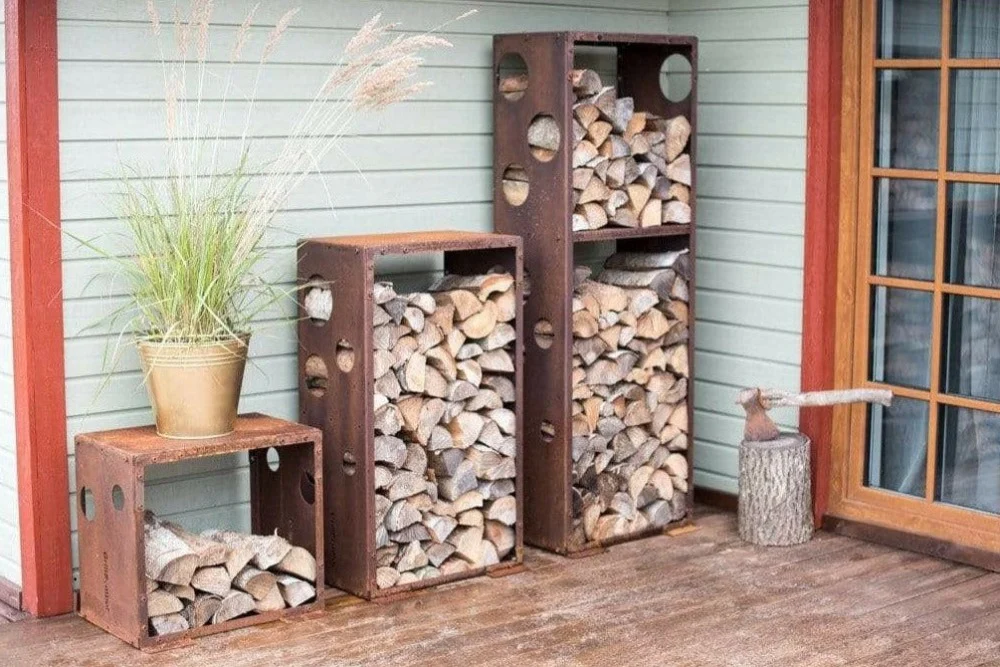 GrillSymbol WoodStock Corten Firewood Rack - Image 6