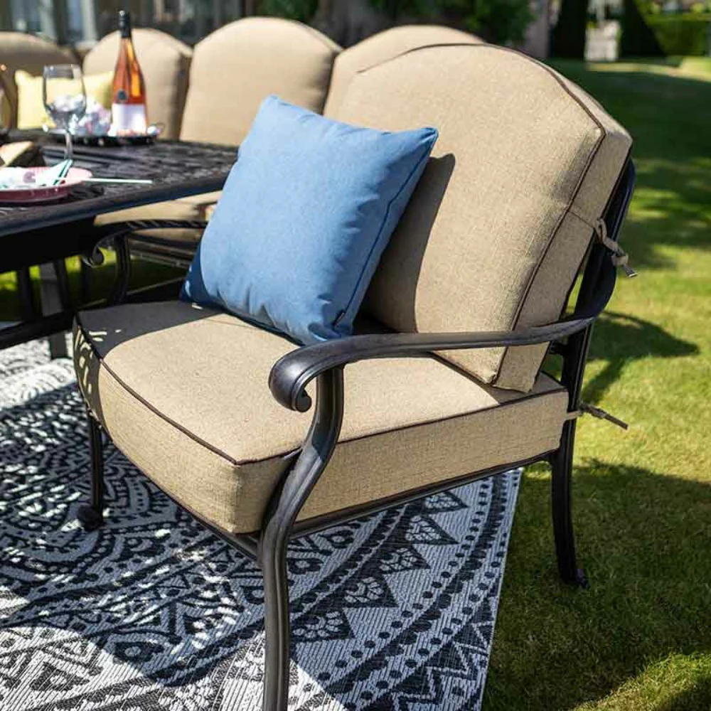 Hartman Amalfi Square Fire Pit Set with Corner Sofa and Lounge Chairs - Image 4