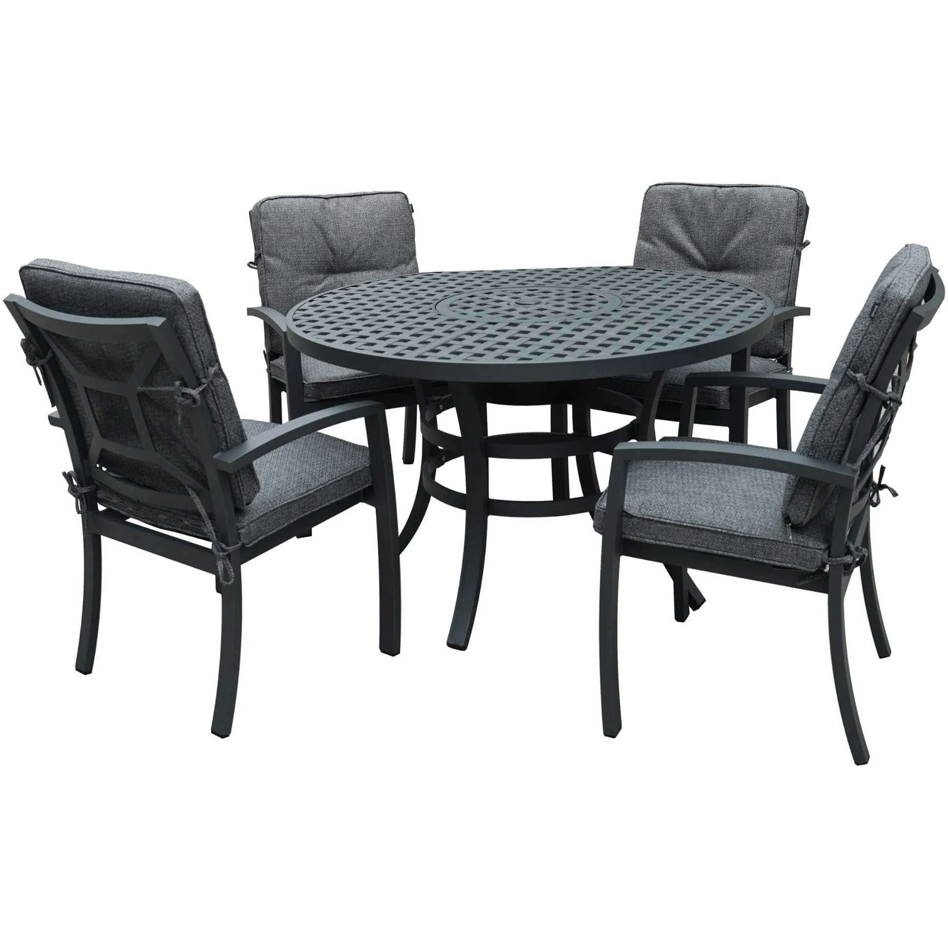 Hartman Rosario Round Fire Pit Table 4 Seat Dining Set - Image 9