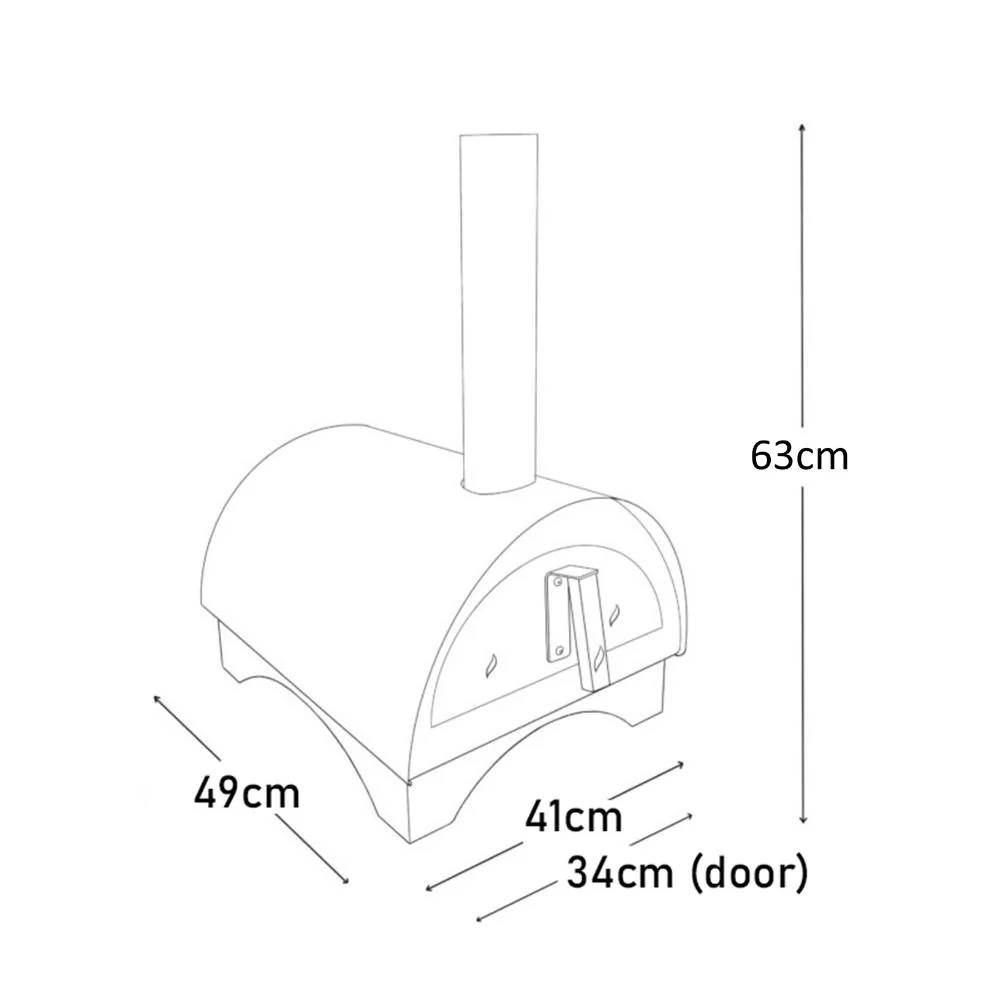 Igneus Minimo Outdoor Wood Burning Pizza Oven - Image 7